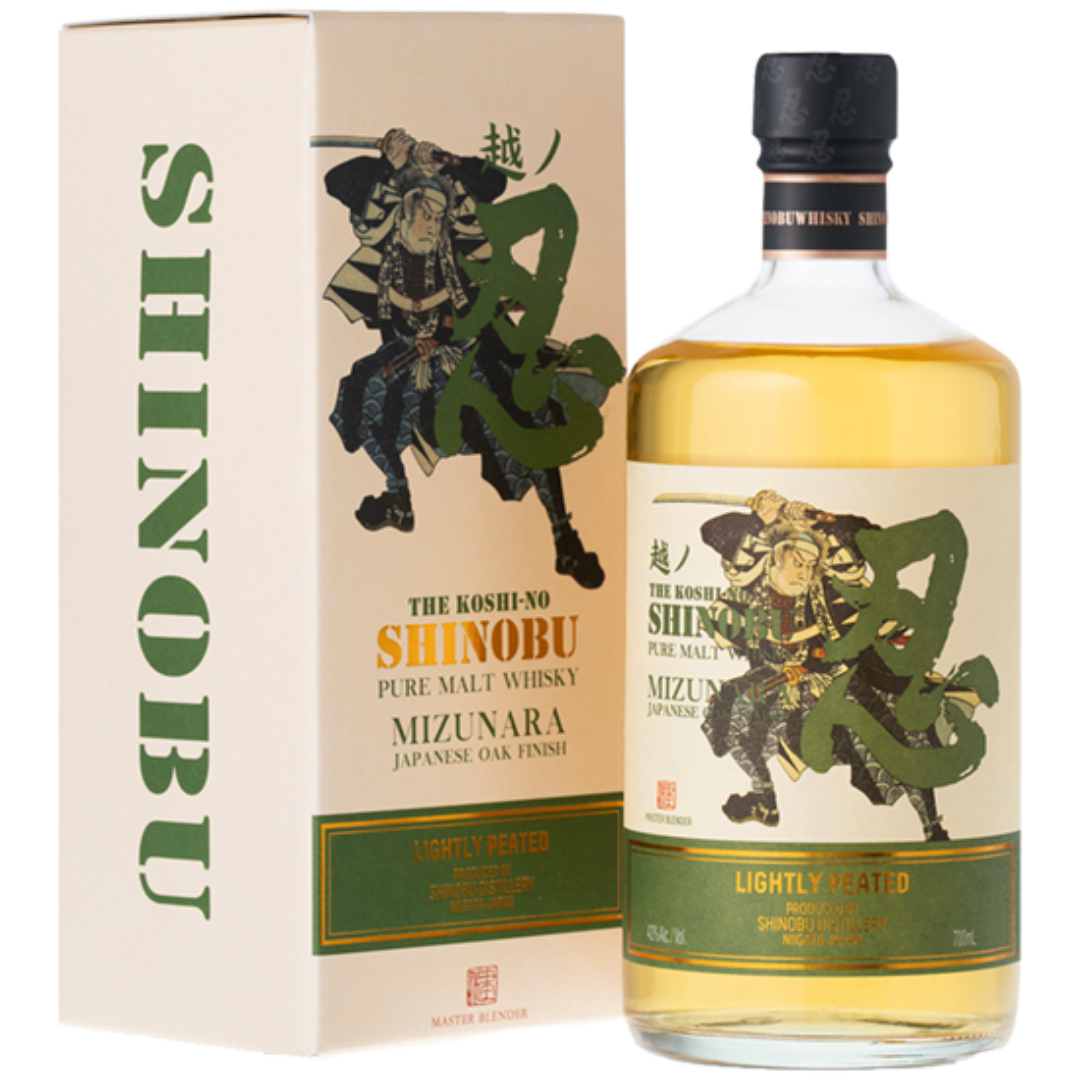 忍ピュアモルトウイスキー ライトリーピーテッド ミズナラ樽 | 忍